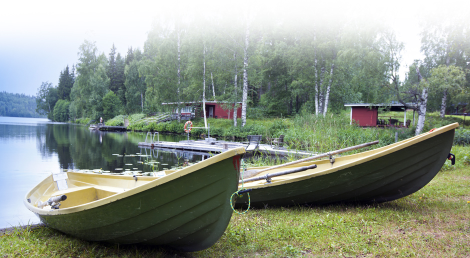 Docked boats