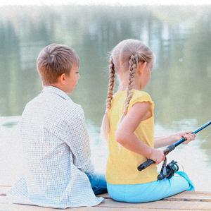 Kids fishing